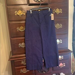 Navy Crop Pants